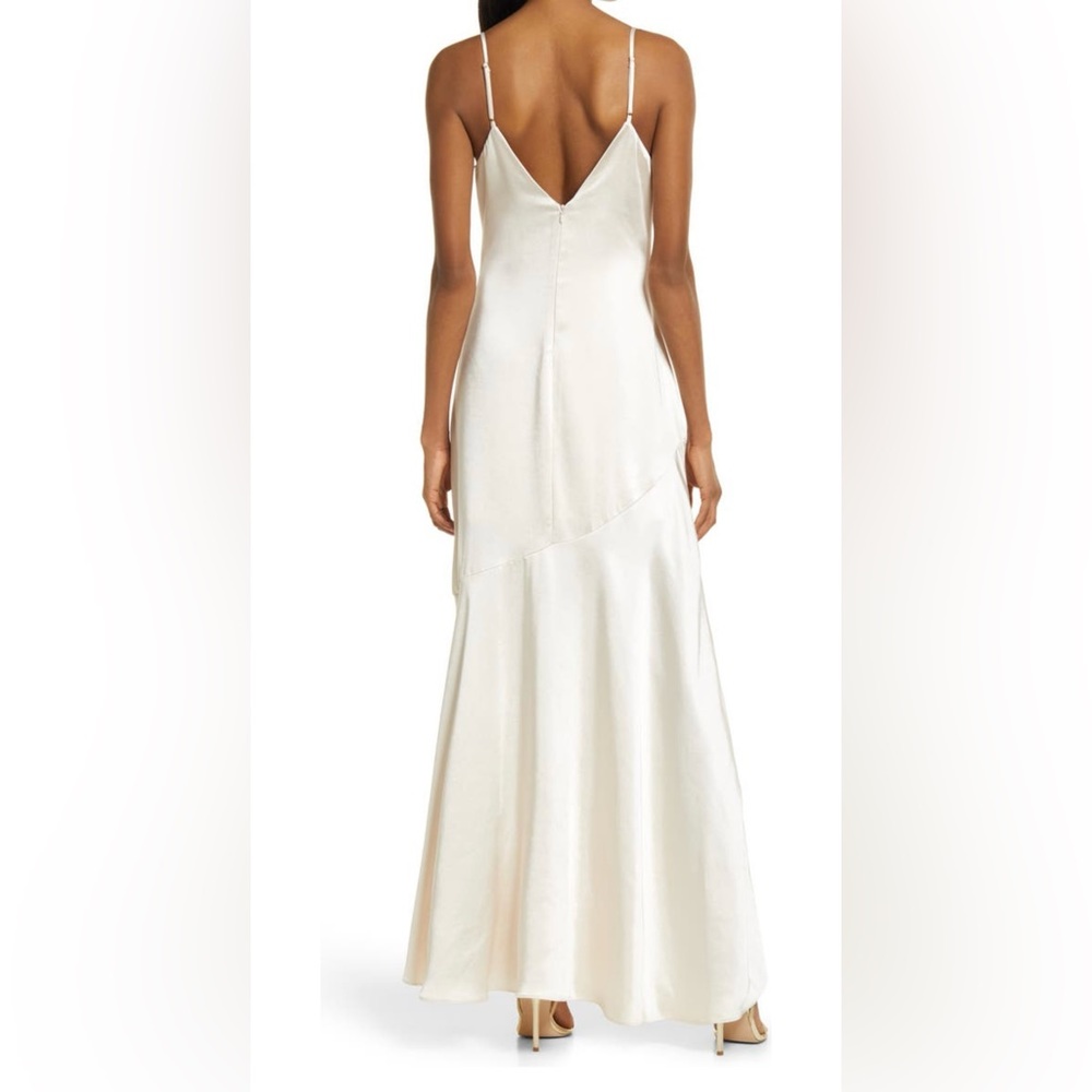 Lulus Satin Maxi Dress - Picture 2 of 6